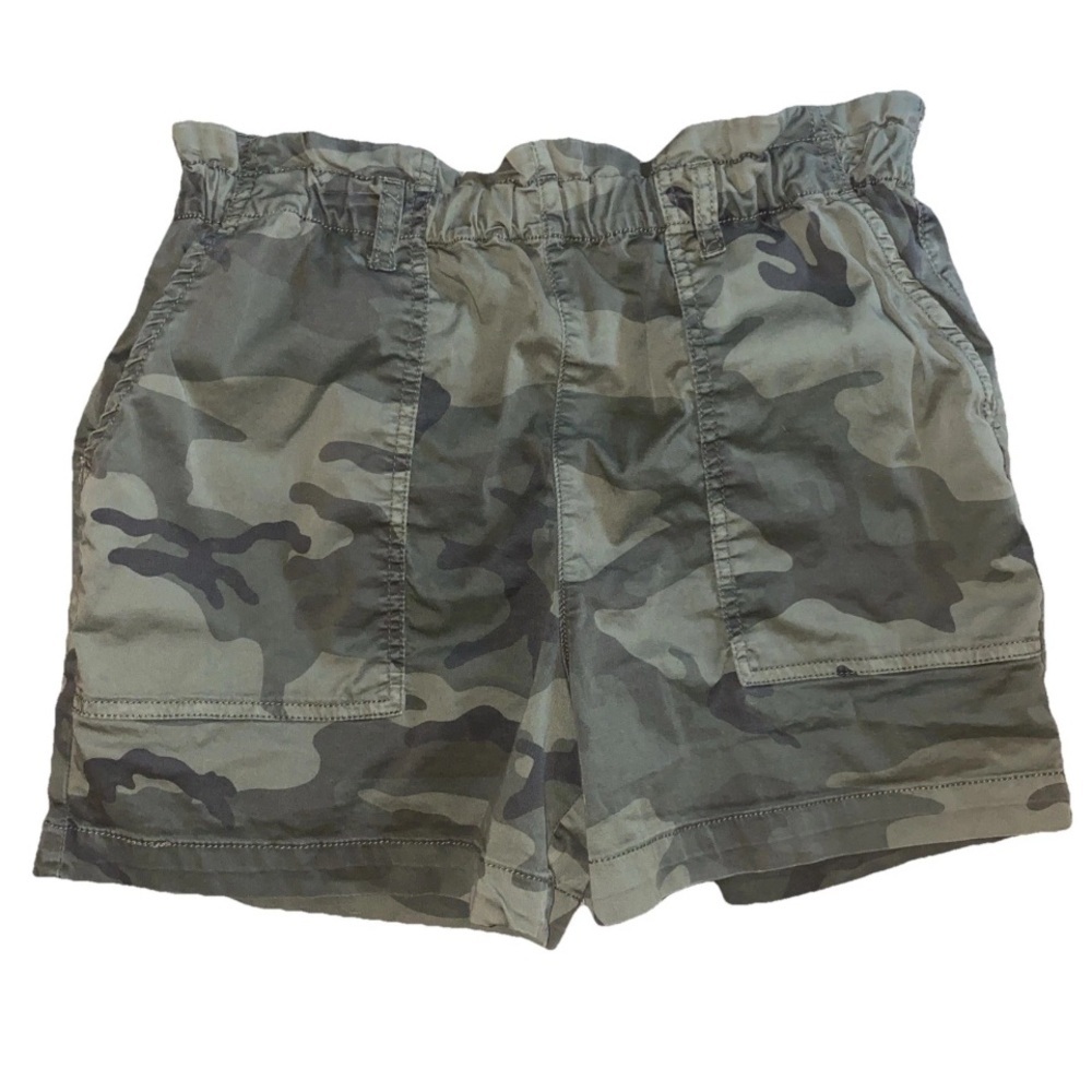 Sanctuary Women's High Waist Camo Shorts - Green Multi